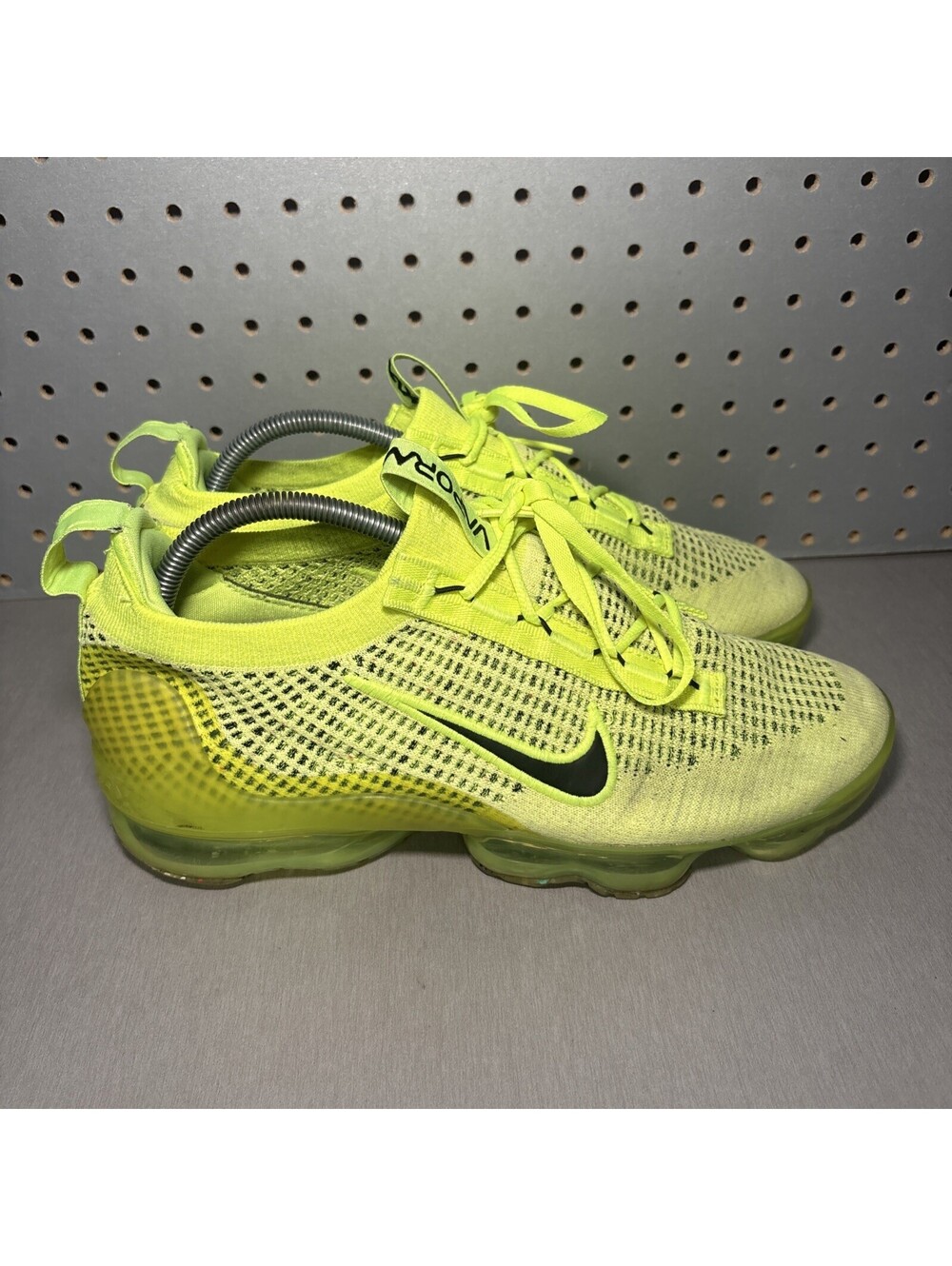 Nike Air VaporMax Flyknit 2021 Next Nature Shoes Mens 10 Lime Green Volt Black